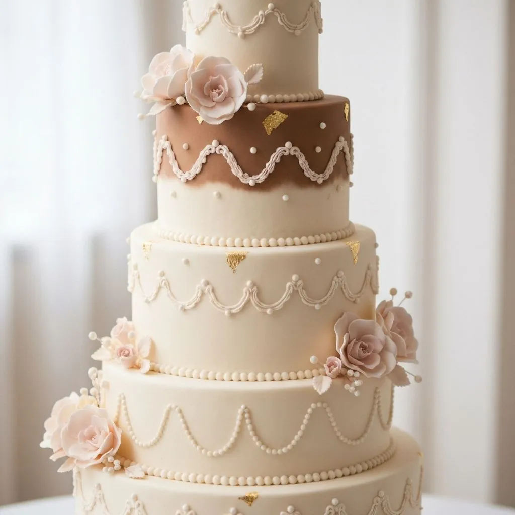 Beautiful Custom Wedding Cake