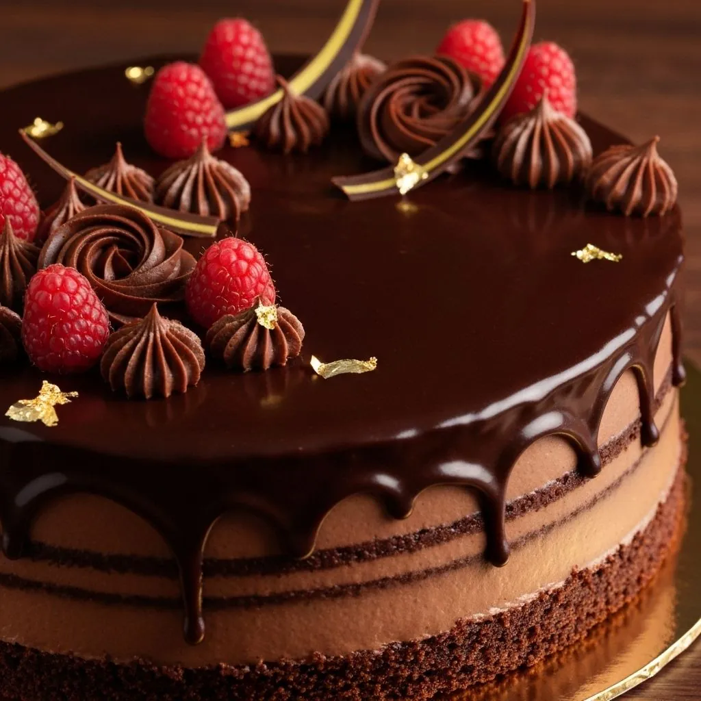 Chocolate Ganache Celebration Cake