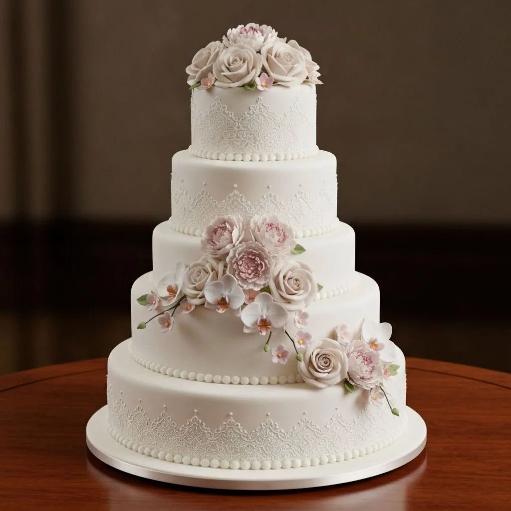 Wedding Cake Elegant Multi-Tier